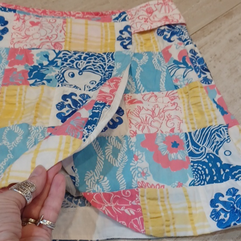 Lilly Pulitzer Sewn Patchwork Skort - image 4